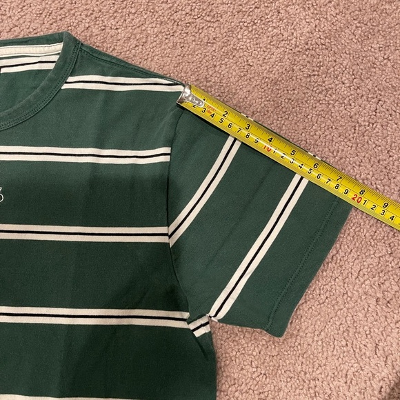 VANS Sixty Sixers Stripe Green T-Shirt - Picture 8 of 10
